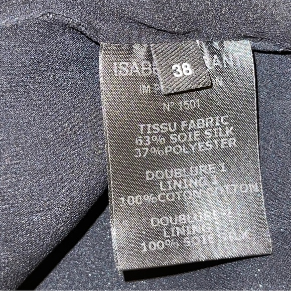 Isabel Marat Women Black One Shoulder Dress Size S/Eu 38 - Picture 14 of 15